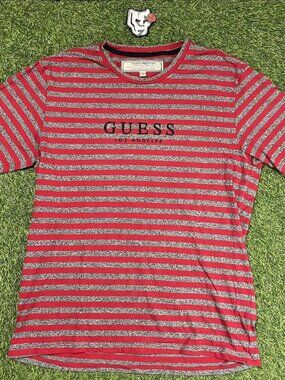 Guess Striped Logo Tee